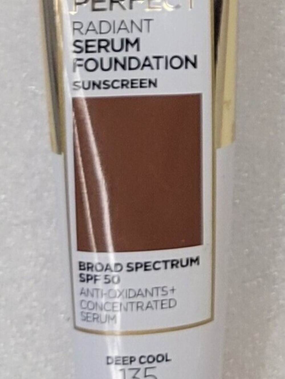 L'OREAL AGE PERFECT RADIANT SERUM FOUNDATION SPF 50 SUNSCREEN 135 DEEP COOL
